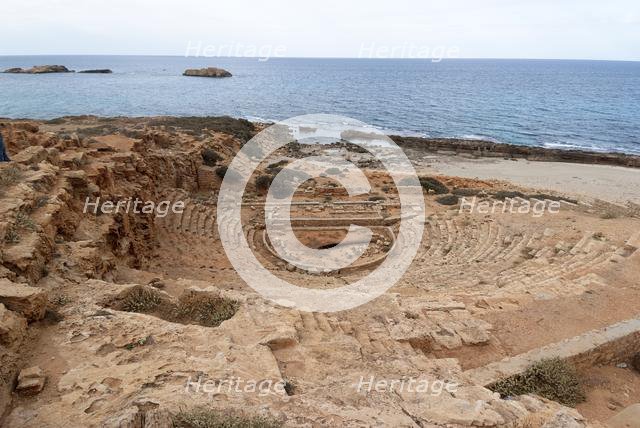Libya, Apollonia, Theatre, 2007. Creator: Ethel Davies.