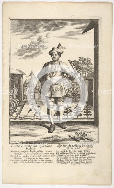 Man Holding a Crossbow. Creator: Martin Engelbrecht.