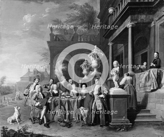 A Musical Gathering at the Court of the Elector Karl Albrecht of Bavaria, 1730. Creator: Peter Jacob Horemans.