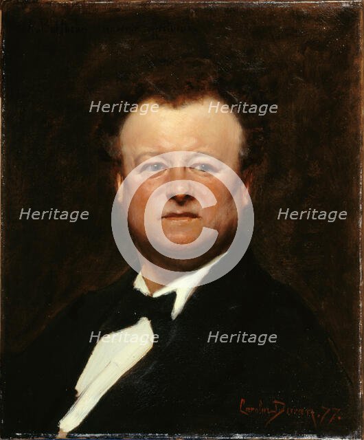 Portrait of Jean-François Berthelier (1830-1888), singer, 1877. Creator: Charles Emile Auguste Carolus-Duran.