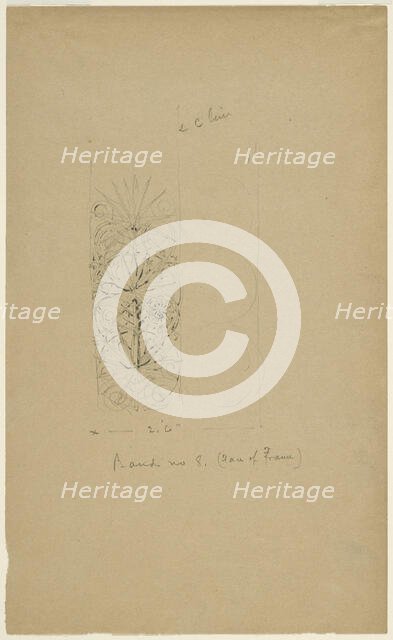 McVickers Theater, Chicago, Illinois, Sketch, c. 1883-1891. Creator: Louis Sullivan.