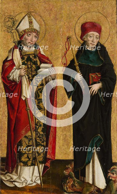 Saint Adalbert and Saint Procopius, ca. 1490-1500. Creator: Master of Eggenburg.