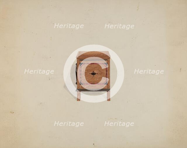 Side View of Blanket Chest, c. 1936. Creator: Martin Partyka.