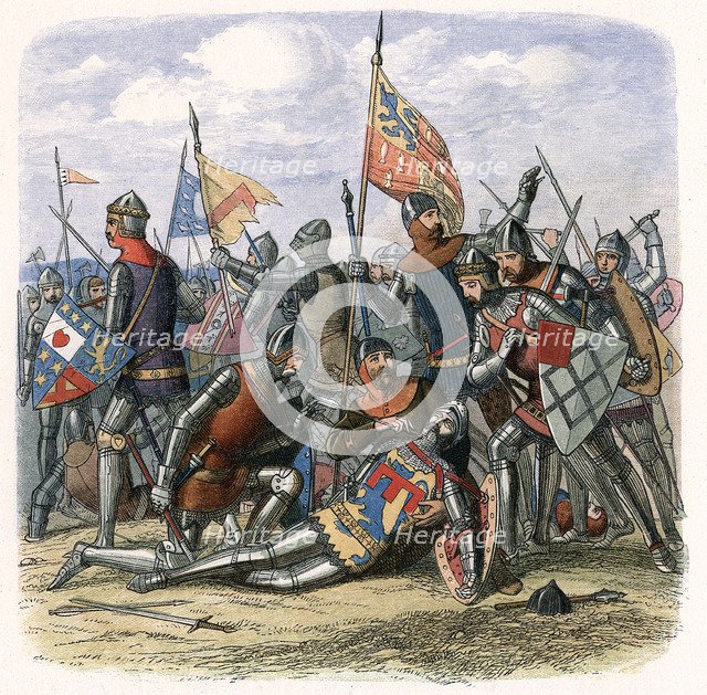 Death of Henry Percy (Harry Hotspur) at the Battle of Shrewsbury, 21 July 1403, (c1860). Artist: Unknown