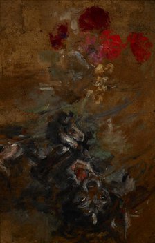 Artist's Doggy Qui-Qui-two-sided painting, c1930. Creator: Olga Boznanska.