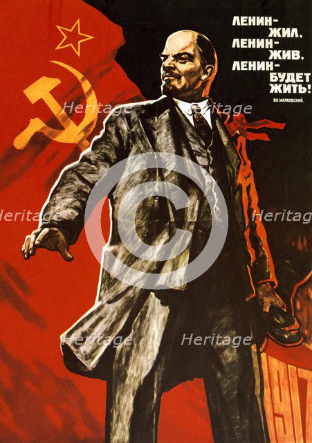 'Lenin Lived, Lenin Is Alive, Lenin Will Live', 1965. Artist: Unknown