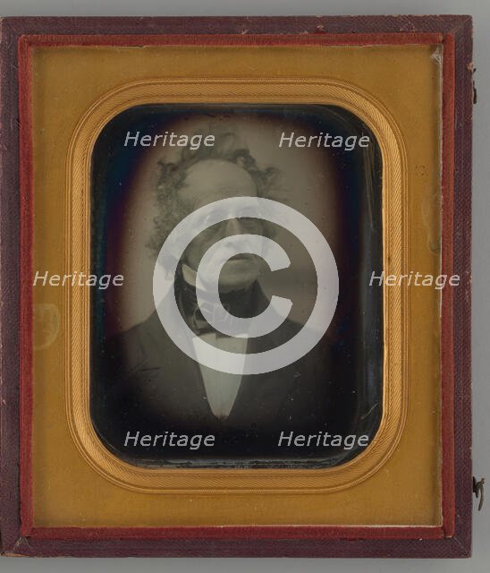 Untitled (Portrait of a Man), 1847. Creators: Albert Sands Southworth, Josiah Johnson Hawes.