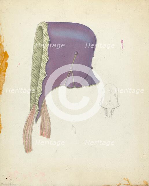 Bonnet, c. 1937. Creator: Bessie Forman.