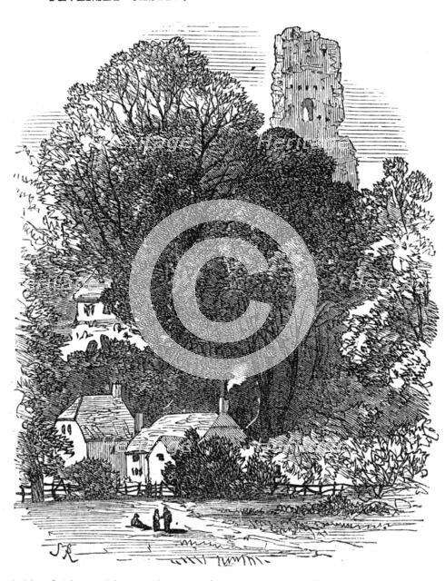 Bramber Castle, Sussex, 1872. Creator: Unknown.