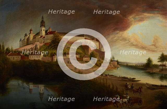 "View of Wawel" by Jan Nepomucen Glowacki, 1876. Creator: Jan Nepomucen Glowacki.