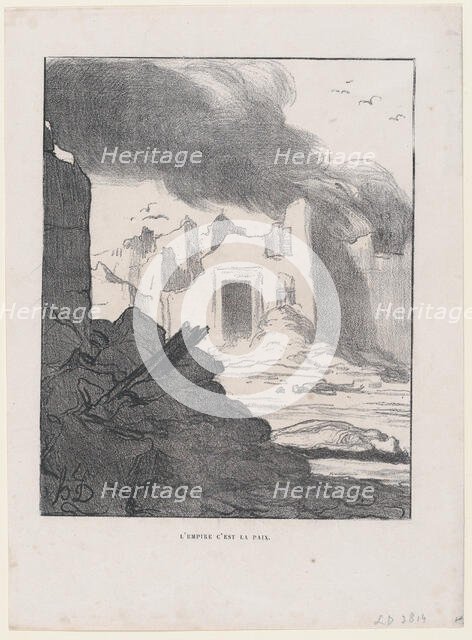 L'Empire c'est la Paix, 1870. Creator: Honore Daumier.