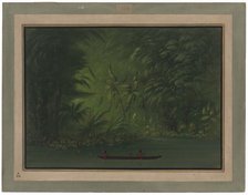 Entrance to a Lagoon, Shore of the Amazon, 1854/1869. Creator: George Catlin.