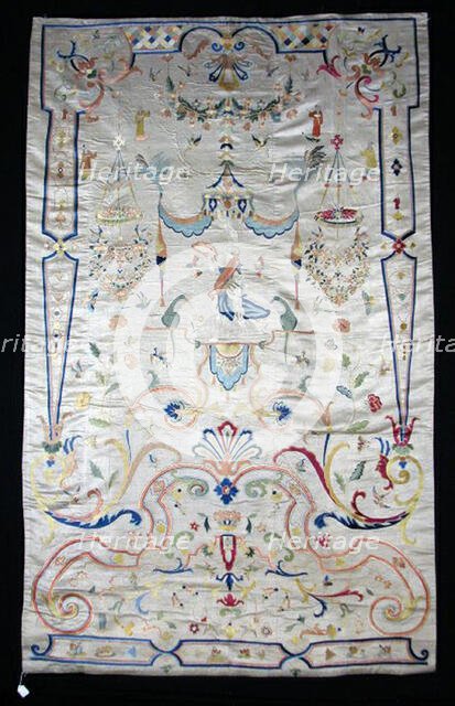 Hanging (Furnishing Fabric), China, Ming (1368-1644)/ Qing dynasty (1644-1911), 17th century. Creator: Unknown.