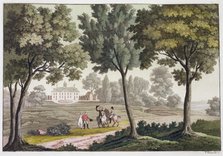 George Washington's House at Mount Vernon, Virginia, USA, c1820-1839. Artist: Paolo Fumagalli