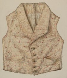Quilted Silk Vest, c. 1942. Creator: Clarence Secor.