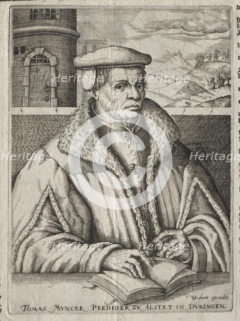Portrait of Thomas Münzer, 1609. Creator: Christoffel van Sichem (Dutch, 1577-1658).