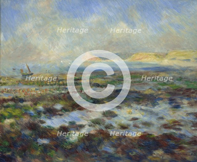 Low Tide, Yport, 1883. Creator: Pierre-Auguste Renoir.