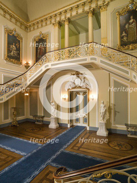 The Staircase Hall, Wrest Park House, Silsoe, Bedfordshire, 2008. Artist: Historic England Staff Photographer.
