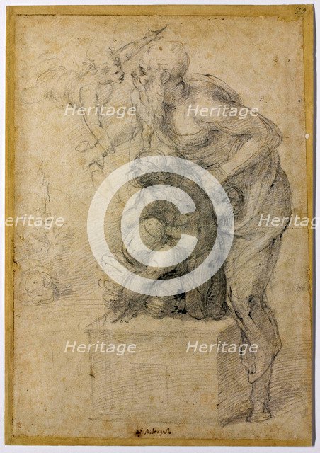 The Sacrifice of Isaac, c.1535. Artist: Buonarroti, Michelangelo (1475-1564)