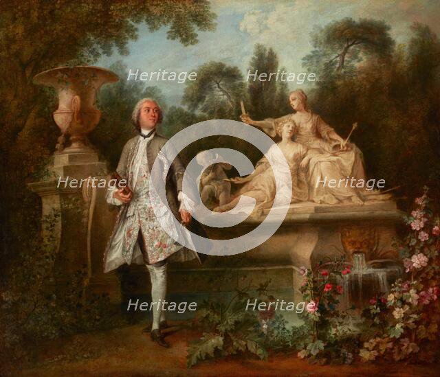 Portrait of the Actor Grandval, about 1742. Creators: Nicolas Lancret, Charles-Francois Racot de Grandval.