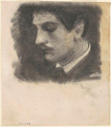 Head of a Man, 1875-1880. Creator: John Singer Sargent.