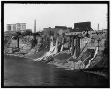 Mills along the gorge, between 1905 and 1915. Creator: Unknown.
