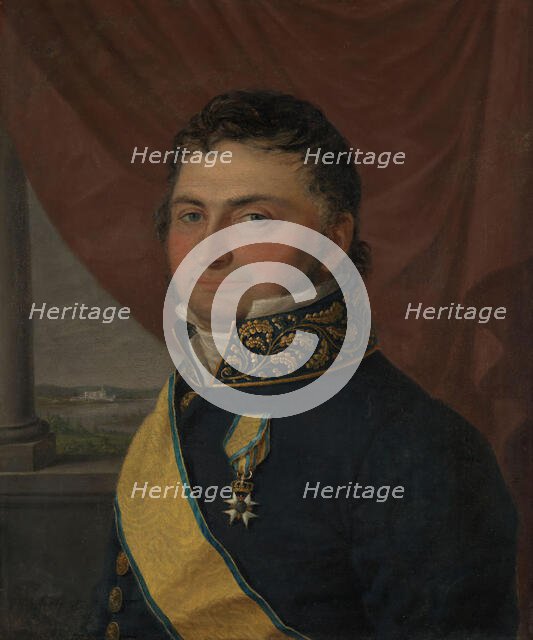 Portrait of Cabinet Minister Nicolay Johan Lohmann Krog, 1825. Creator: Jacob Munch.