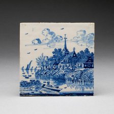 Tile, Netherlands, 17th/18th century. Creator: Unknown.