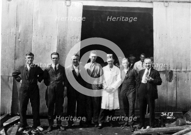 Sunbeam 1000hp World Land speed record attempt at Daytona 1927 Artist: Unknown.
