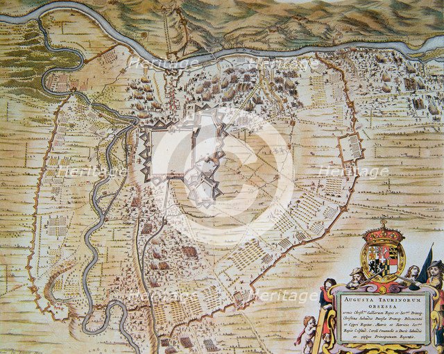 Plan of the citadel of Turin during the siege of 1640.