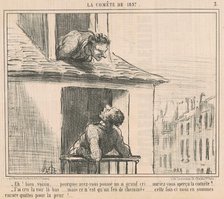 Eh! Bien, voisin ... pourquoi avez-vous poussé ..., 19th century. Creator: Honore Daumier.