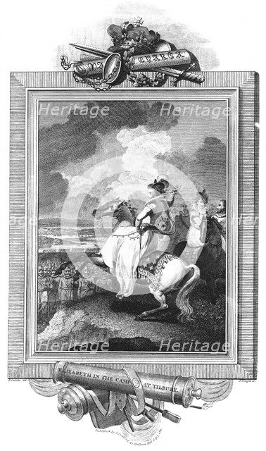 Elizabeth in the camp at Tilbury, 1811. Artist: J Rogers