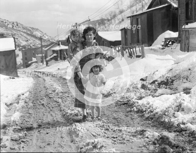 Main street, Utah coal town, Consumers, near Price, Utah, 1936. Creator: Dorothea Lange.