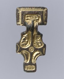 Miniature Square-Headed Brooch, Anglo-Saxon, first half 6th century. Creator: Unknown.