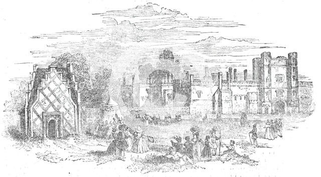 St. James's Palace, from a painting by Hollar, 1844.  Creator: Unknown.