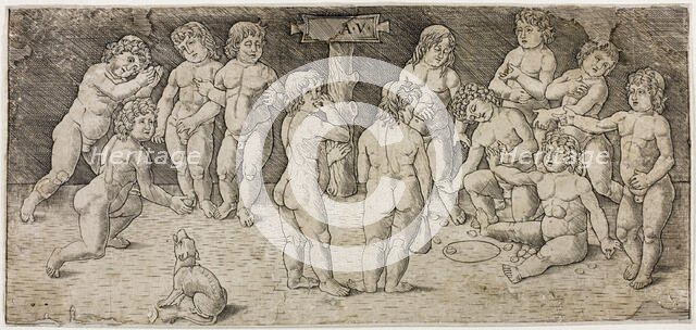 Twelve Cupids Playing, c.1477. Creator: Giovan Pietro Birago.