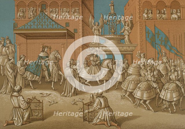 Entry of Charles VII into the city of Paris, 12 November 1437, (1878).  Creator: Unknown.