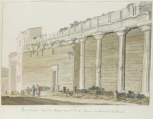 View of the old Temple of Athena (Minerva) on the island of Syracuse, 1778. Creator: Louis Ducros.