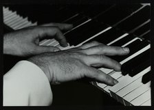 Pianist Brian Dee's hands at work, Lansdowne Studios, Holland Park, London, 1989. Artist: Denis Williams