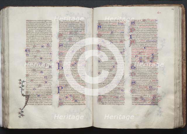 The Gotha Missal: Fol. 103v, Text, c. 1375. Creator: Master of the Boqueteaux (French); Workshop, and.