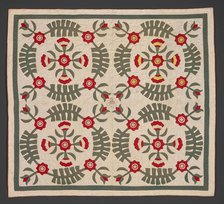 Quilt, late 1800s. Creator: Virginia E. Hicks.
