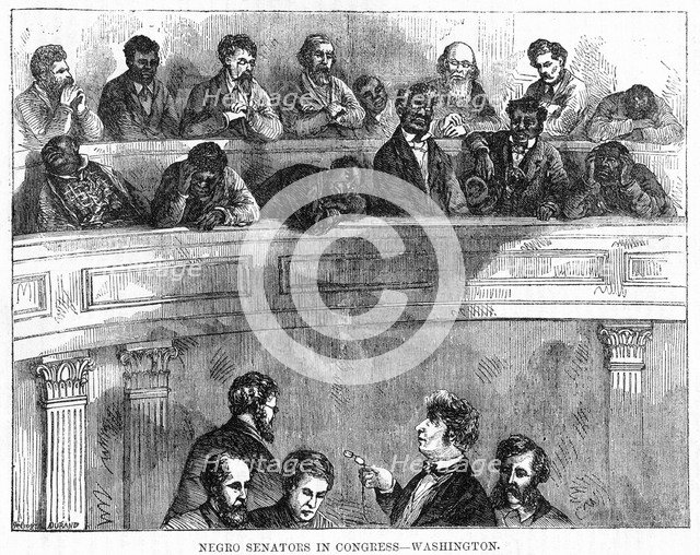 'Negro Senators in Congress - Washington', 1868. Artist: Unknown