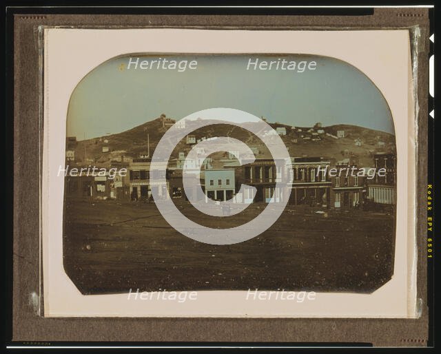 Portsmouth Square, San Francisco, California, January 1851. Creator: Sterling C. McIntyre.