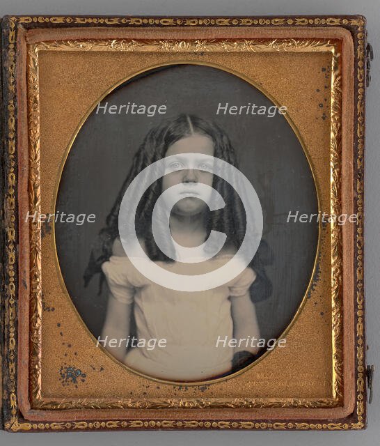 Untitled (Portrait of a Girl), 1855. Creators: Marcus Aurelius Root, S. Root.