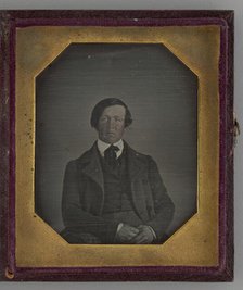 Untitled (Portrait of Seated Man), 1845. Creator: Unknown.