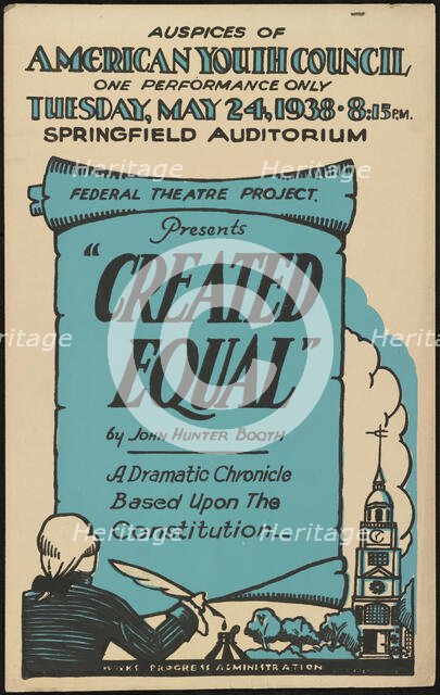 Created Equal, Springfield, MA, 1938. Creator: Unknown.