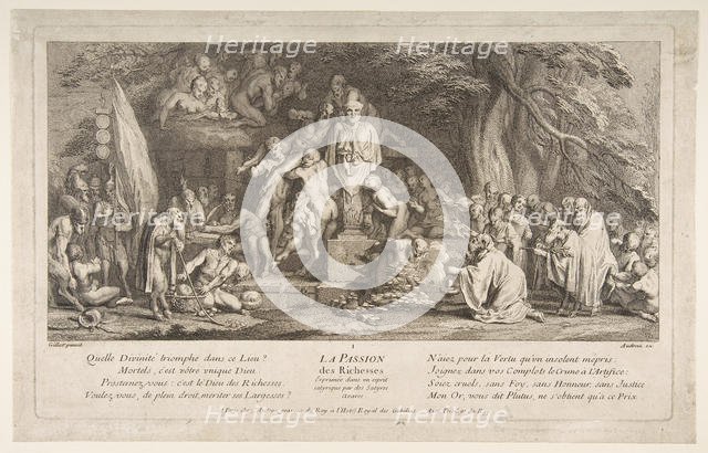 The Passion for Wealth.n.d. Creator: Claude Gillot.