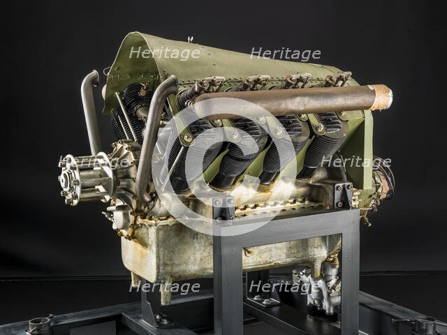 Royal Aircraft Factory RAF-1a, V-8 Engine, ca. 1914. Creator: Royal Aircraft Factory.