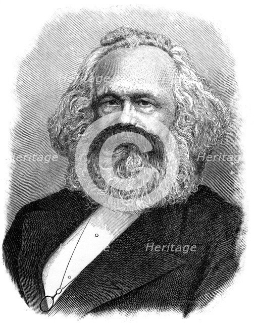 Karl Heinrich Marx, German philosopher, political economist, and revolutionary, (1903). Artist: Unknown