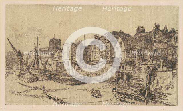 The 'Adam and Eve', Old Chelsea, 1878. Creator: James Abbott McNeill Whistler.